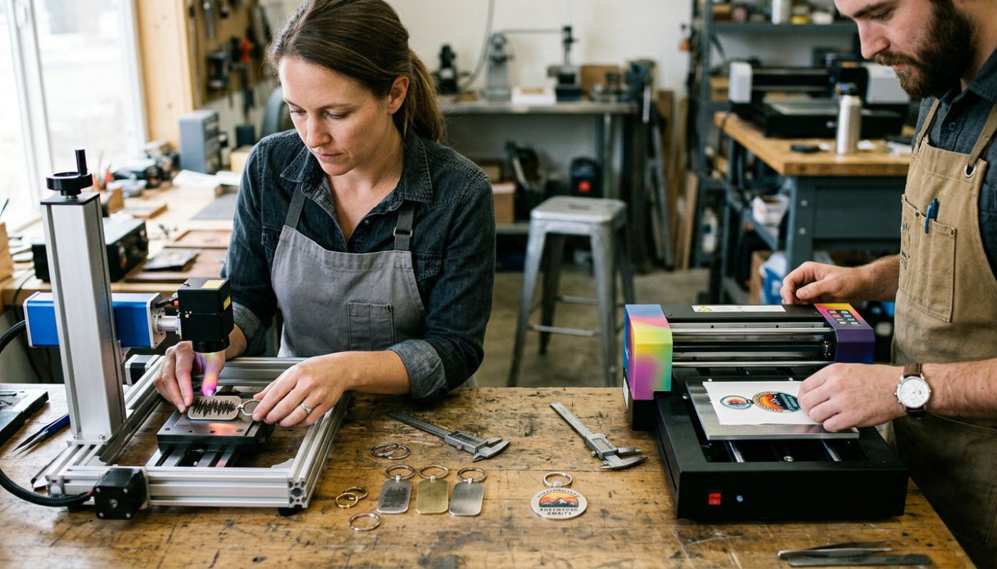 Techniques de personnalisation de porte-clés : gravure vs. impression